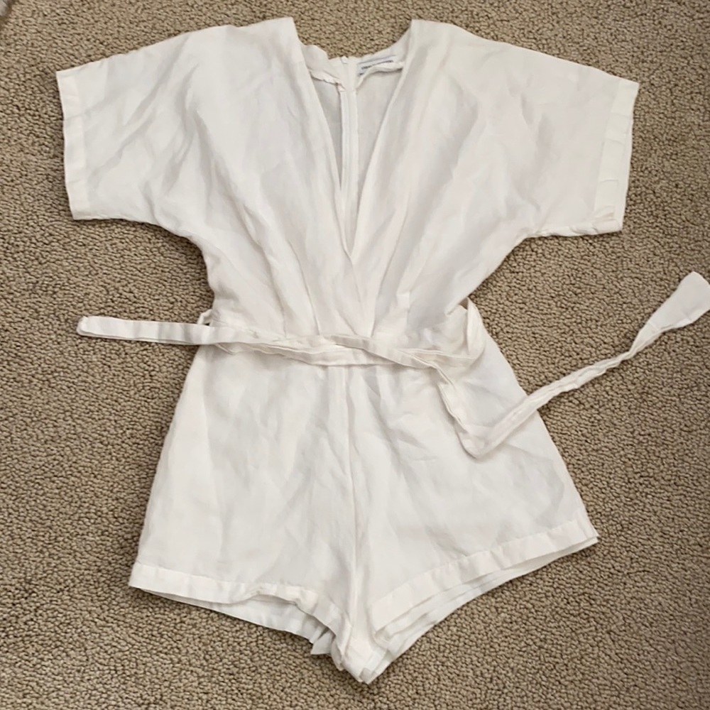 White Linen Jumper